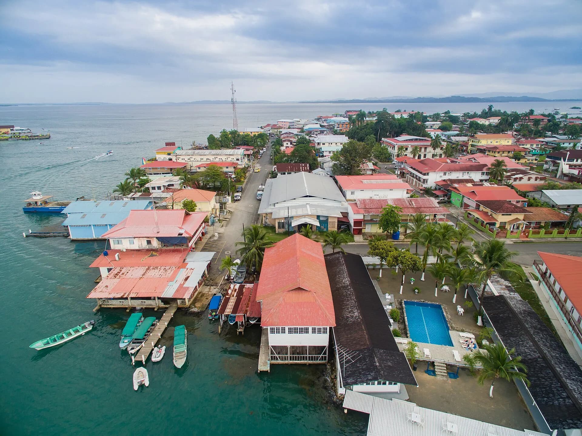 Bocas Town waterfront
